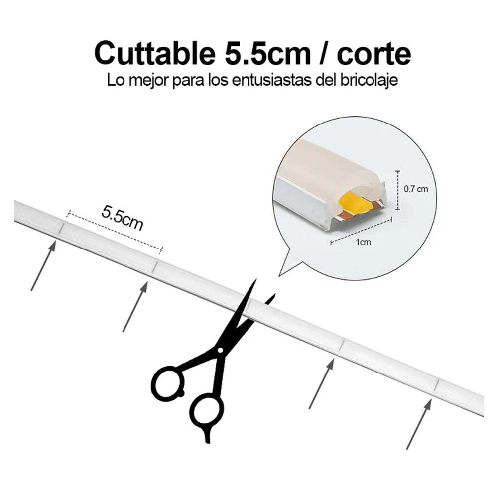 TIRA SUPER 24V LED COB 252P 10MTS AZUL