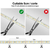 TIRA SUMERGIBLE IP68 24V LED 2835 120P 10MTS BC