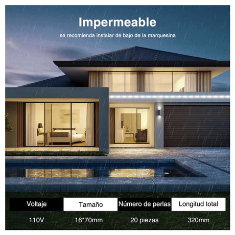 MODULO LED 5 2W 110V 20PZS ROJO