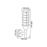 LÁMPARA DE EXTERIOR TREVISO TECNOLITE PARA SOBREPONER BASE E27 ***HAE***