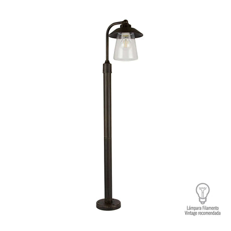 MINI POSTE SPICA II TECNOLITE DE EXTERIOR PARA SOBREPONER BASE E27 *** EXHIBIDO ***