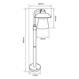 MINI POSTE SPICA II TECNOLITE DE EXTERIOR PARA SOBREPONER BASE E27 *** EXHIBIDO ***