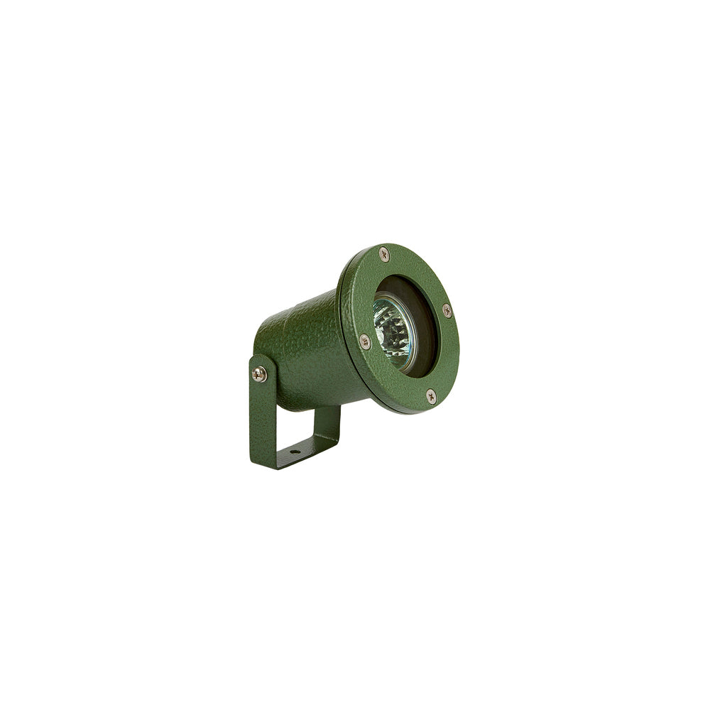 REFLECTOR LED DENIA TECNOLITE SUMERGIBLE DE BAJA PROFUNDIDAD 50W LUZ SUAVE CÁLIDA BASE GX5.3 VERDE