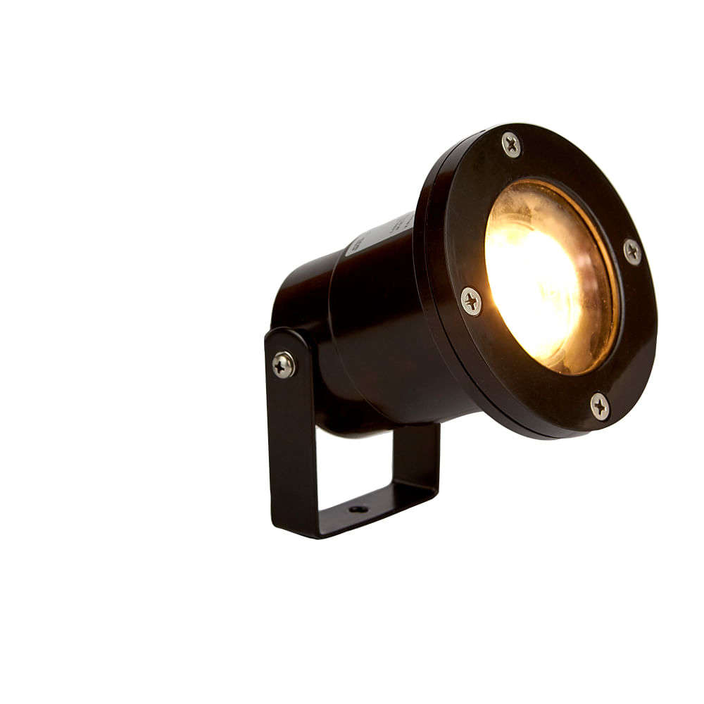 REFLECTOR LED DENIA TECNOLITE SUMERGIBLE DE BAJA PROFUNDIDAD 50W LUZ SUAVE CÁLIDA BASE GX5.3 NEGRO