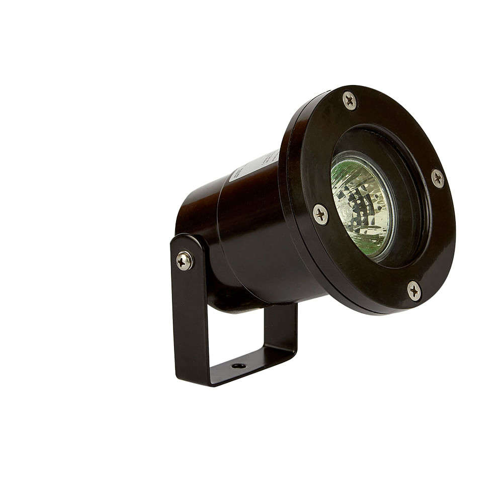 REFLECTOR LED DENIA TECNOLITE SUMERGIBLE DE BAJA PROFUNDIDAD 50W LUZ SUAVE CÁLIDA BASE GX5.3 NEGRO