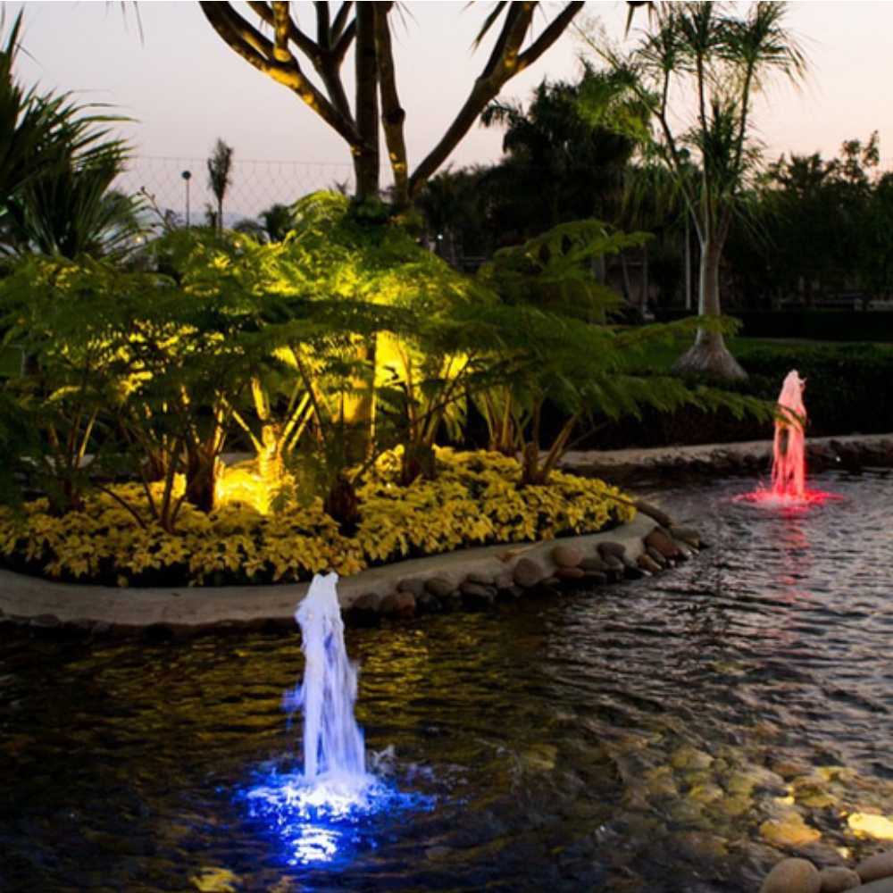 LÁMPARA DE EXTERIOR LED TECNOLITE DIJON SUMERGIBLE DE BAJA PROFUNDIDAD 3W LUZ DE COLORES