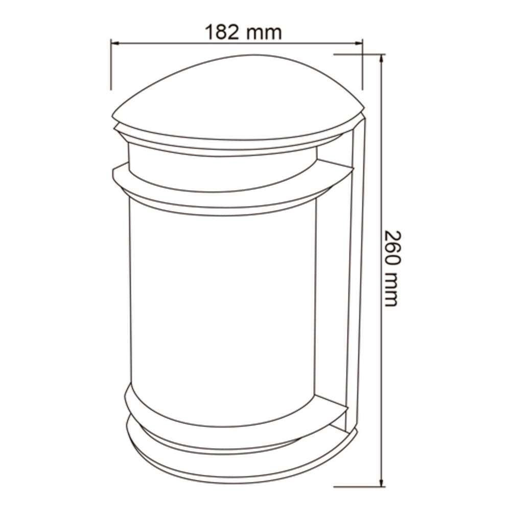 LÁMPARA DE EXTERIOR URBINO TECNOLITE PARA SOBREPONER BASE E27 BLANCO
