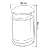 LÁMPARA DE EXTERIOR URBINO TECNOLITE PARA SOBREPONER BASE E27 BLANCO