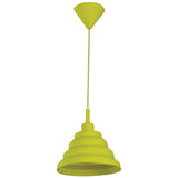 LAMPARA COLGANTE INLITE COLOR VERDE LIMON DE 1 LUZ LUMIMEXICO *** EXHIBIDO ***