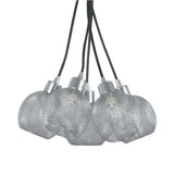 LAMPARA COLGANTE INLITE COLOR CROMO DE 5 LUCES *** HAE *** *** INCLUYE FOCO ***