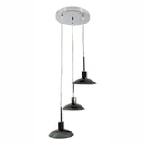 LAMPARA COLGANTE INLITE LED COLOR CROMO DE 3 LUCES LUMIMEXICO *** HA. LUMI ***