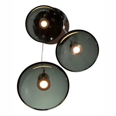 LAMPARA COLGANTE INLITE LED COLOR CROMO DE 3 LUCES LUMIMEXICO *** HA. LUMI ***