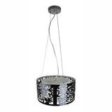 LAMPARA COLGANTE INLITE COLOR NEGRO BRILLANTE 60 W 3 LUCES  *** HA. LUMI ***