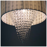 LAMPARA COLGANTE BLANCA E27 60W 1 LUZ 120V 40X42 S/FOCO *** HA. LUMI ***