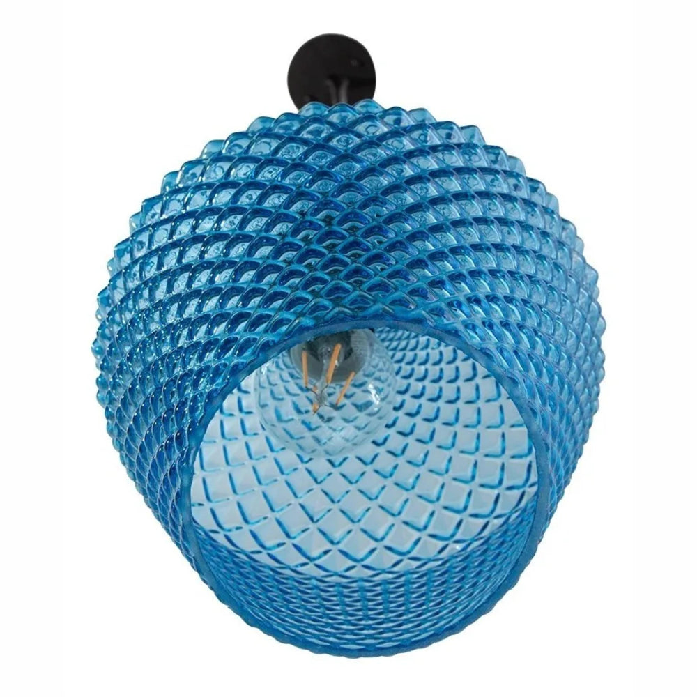LAMPARA COLGANTE LUMICENTRO AZUL DE 1 LUZ  *** HA. LUMI ***