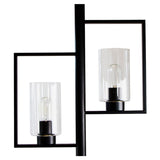 LAMPARA COLGANTE INLITE VINTAGE ACABADO NEGRO DE 2 LUCES LUMIMEXICO *** HA. LUMI ***