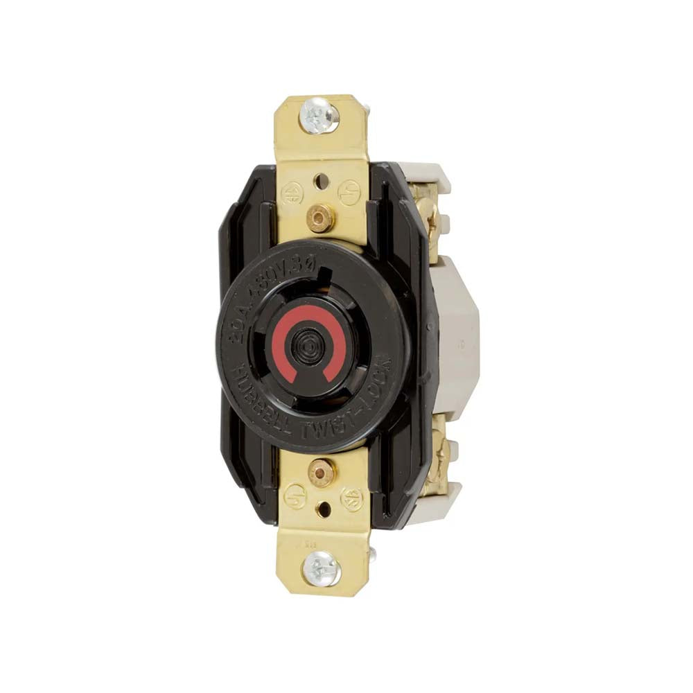 RECEPTACULO SENCILLO HUBBELL 20A 480VAC NEMA L16-20R *** OFRECER L1620-R O LEV221 ***