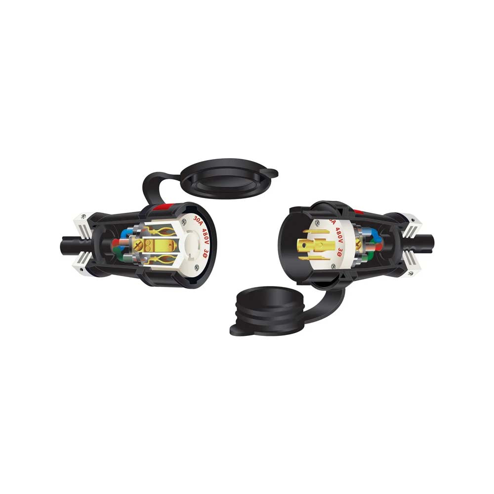 CLAVIJA HERMETICA TWIST-LOCK HUBBELL 30A 480V 4H 3F NEMA L16-30R