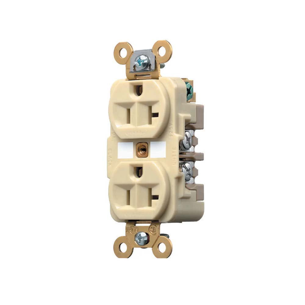 CONTACTO DUPLEX POLARIZADO HUBBELL 20A *** OFRECER 05362-0SI O R1K40 ***