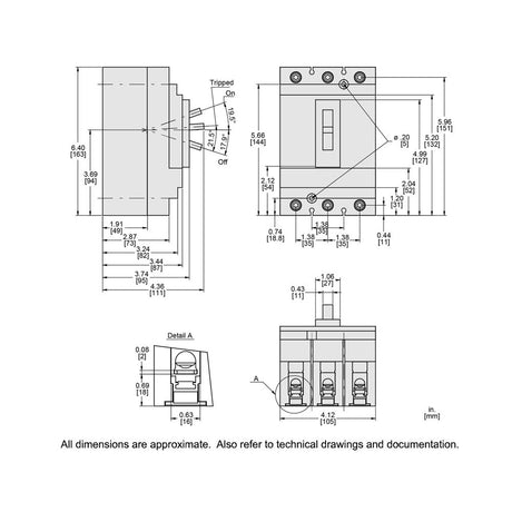 INT. TERMOMAG. 3X60A. 18KA HDL36060 S.Q.D.