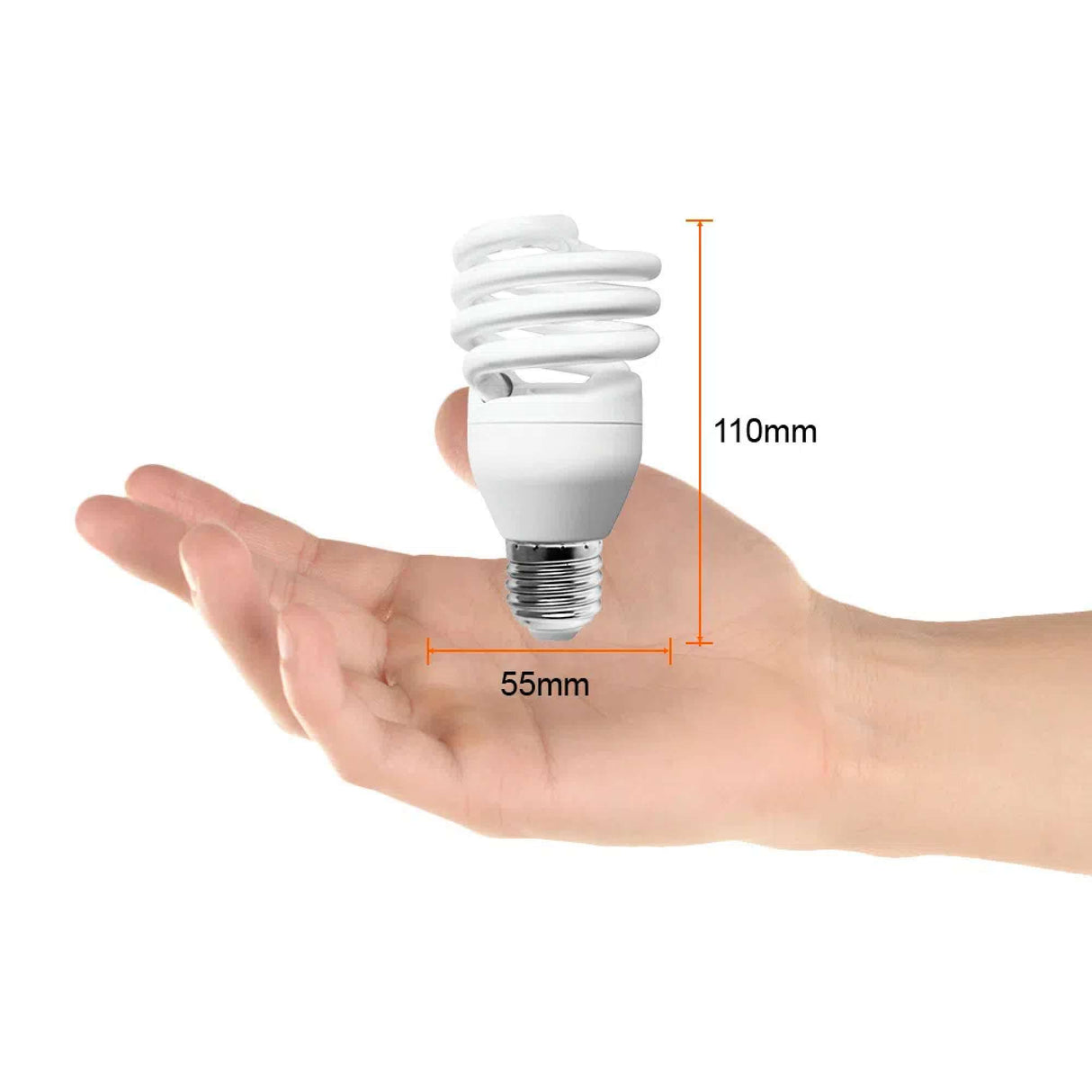 FOCO FLUORESCENTE 20 W LUZ DE DIA BASE E27 NO ATENUABLE