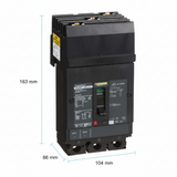 INTERRUPTOR TERMOMAGNETICO 3X30A H 35KA 600V HGA36030 SCHNEIDER ELECTRIC