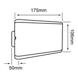 LÁMPARA DE EXTERIOR LED ACANTHUS TECNOLITE PARA SOBREPONER 12W LUZ SUAVE CÁLIDA