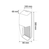 LUMIN. EXT. LED 6W 100-240V 3000K BLANCO ***TECNOLITE HAE***