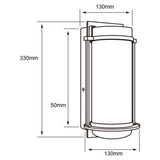 LÁMPARA DE EXTERIOR LED TUTTLE TECNOLITE PARED ARBOTANTE 16W LUZ SUAVE CÁLIDA IP44 LED INTEGRADO