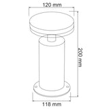 MINI POSTE LED ALORA I TECNOLITE DE EXTERIOR PARA SOBREPONER 7W LUZ SUAVE CÁLIDA