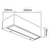 LÁMPARA DE EXTERIOR LED AL MANAMA I TECNOLITE PARA SOBREPONER 20W LUZ BLANCA NEUTRA