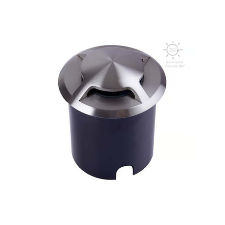 LAMPARA DE EXTERIOR LED CALGARY TECNOLITE DE PISO EMPOTRABLE 3W LUZ SUAVE CALIDA IP44 LED INTEGRADO