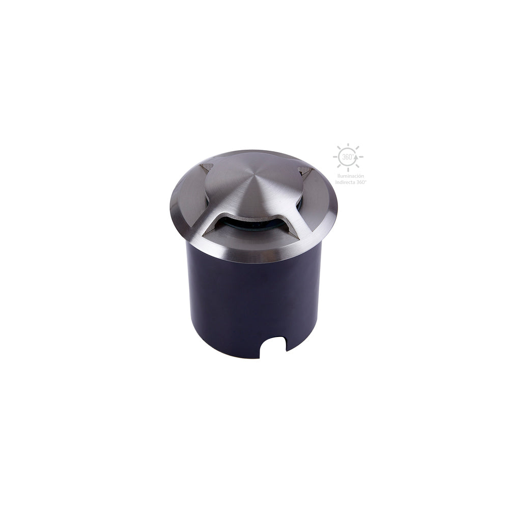 LÁMPARA DE EXTERIOR LED CALGARY TECNOLITE DE PISO EMPOTRABLE 3W LUZ SUAVE CÁLIDA IP44 LED INTEGRADO