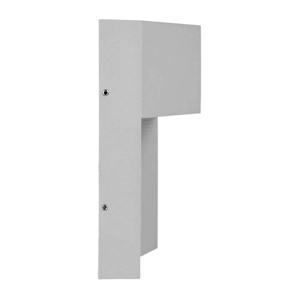 LÁMPARA DE EXTERIOR LED QUADRATA TECNOLITE PARA SOBREPONER 8W LUZ SUAVE CÁLIDA SATINADO