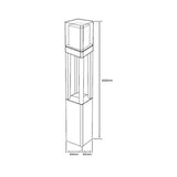 POSTE LED SOBRE PONER PISO 13W/100-240V 3000K ***TECNOLITE HAE***