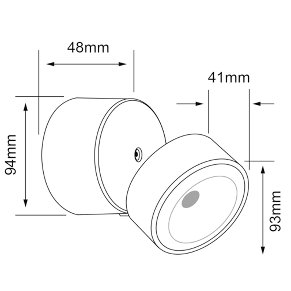 LAMPARA DE EXTERIOR LED PARA SOBREPONER 10 W LUZ CALIDA BRILLANTE HLED-1178/30/G
