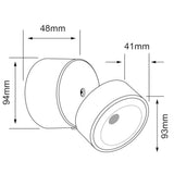 LAMPARA DE EXTERIOR LED PARA SOBREPONER 10 W LUZ CALIDA BRILLANTE HLED-1178/30/G