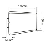LAMPARA DE EXTERIOR LED PARA SOBREPONER 12 W LUZ CALIDA BRILLANTE HLED-117/30/N