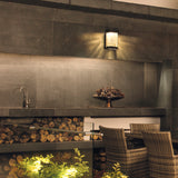 LAMPARA DE PARED ARBOTANTE LED EXTERIOR 16 W LUZ CALIDA BRILLANTE IP44 LED INTEGRADO HLED-201/N