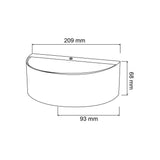 LUMINARIO PARED RECTANGULAR 5W 4000K SATIN ***TECNOLITE HAE***