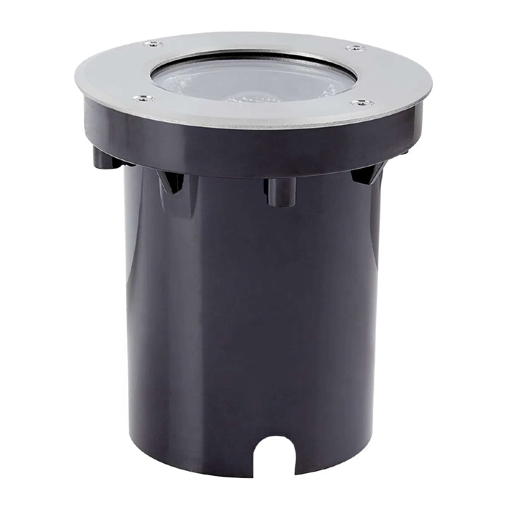 LAMPARA DE PISO LED EMPOTRABLE EXTERIOR 12 W LUZ CALIDA BRILLANTE IP65 LED INTEGRADO