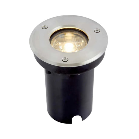 LAMPARA DE PISO LED EMPOTRABLE EXTERIOR 6 W LUZ CALIDA BRILLANTE IP65 LED INTEGRADO