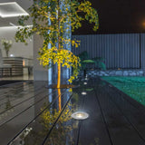LAMPARA DE PISO LED EMPOTRABLE EXTERIOR 6 W LUZ CALIDA BRILLANTE IP65 LED INTEGRADO