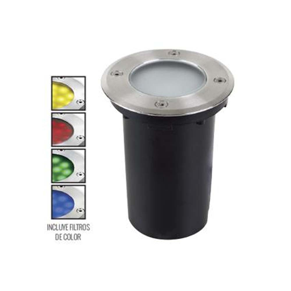 LUM. EMPOTRADO DE PISO LEDS CON FILTROS*** EXHIBICION PV.4 50% ***