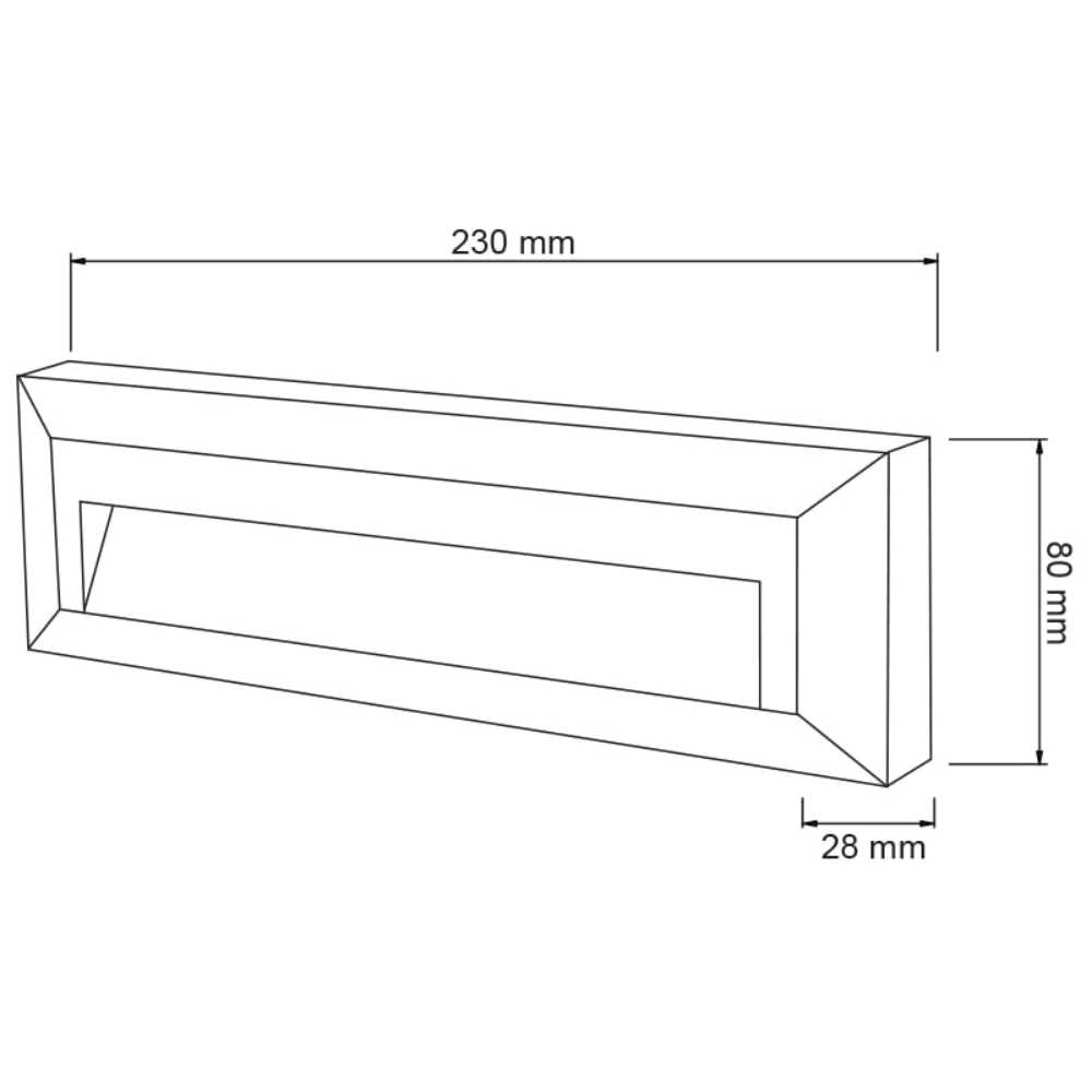 LUZ DE CORTESIA LED 1.5 W EXTERIOR IDEAL ZONA COSTERA LUZ NEUTRA IP65 IK05 HLED-801/G