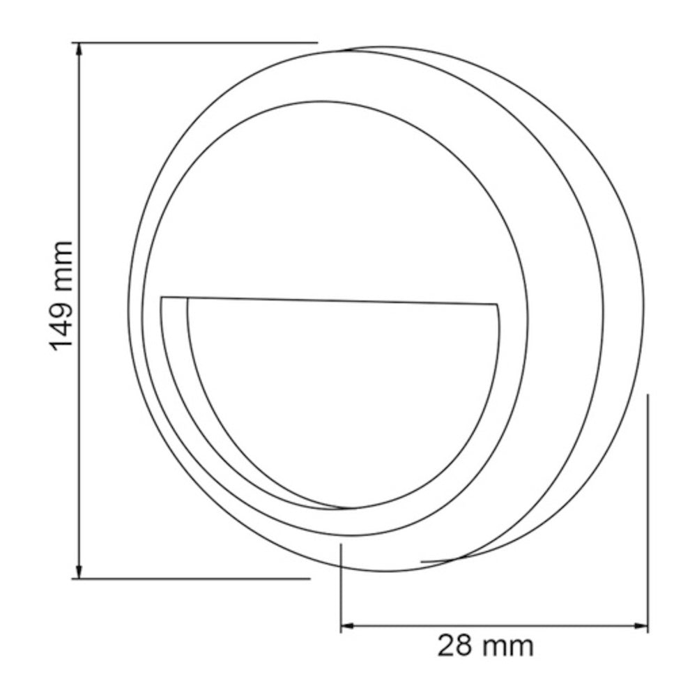 LUZ DE CORTESIA LED 1 W EXTERIOR IDEAL ZONA COSTERA LUZ NEUTRA IP65 IK05 HLED-804/B