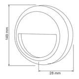 LUZ DE CORTESIA LED 1 W EXTERIOR IDEAL ZONA COSTERA LUZ NEUTRA IP65 IK05 HLED-804/B