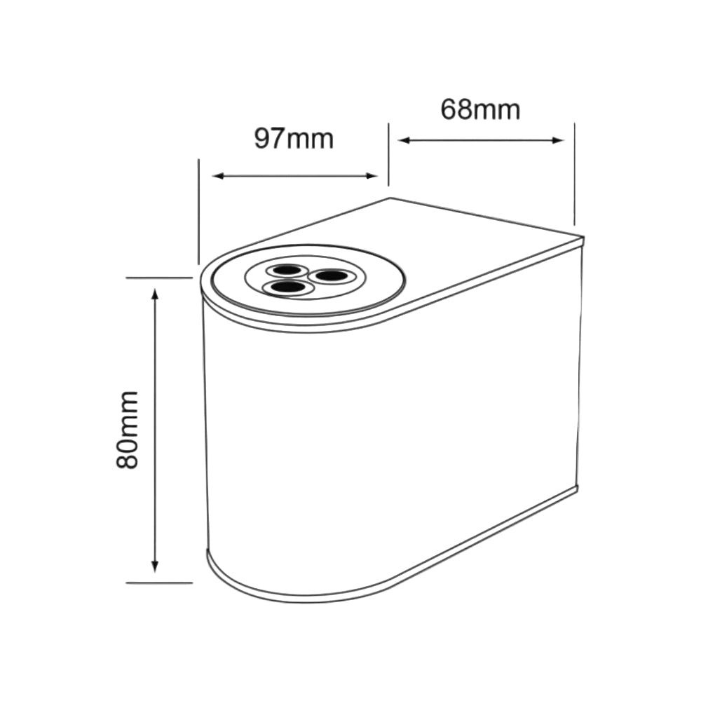 LAMPARA DE EXTERIOR LED PARA SOBREPONER 6 W LUZ BLANCA NEUTRA HLED-810/6W/40