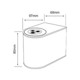 LAMPARA DE EXTERIOR LED PARA SOBREPONER 6 W LUZ BLANCA NEUTRA HLED-810/6W/40