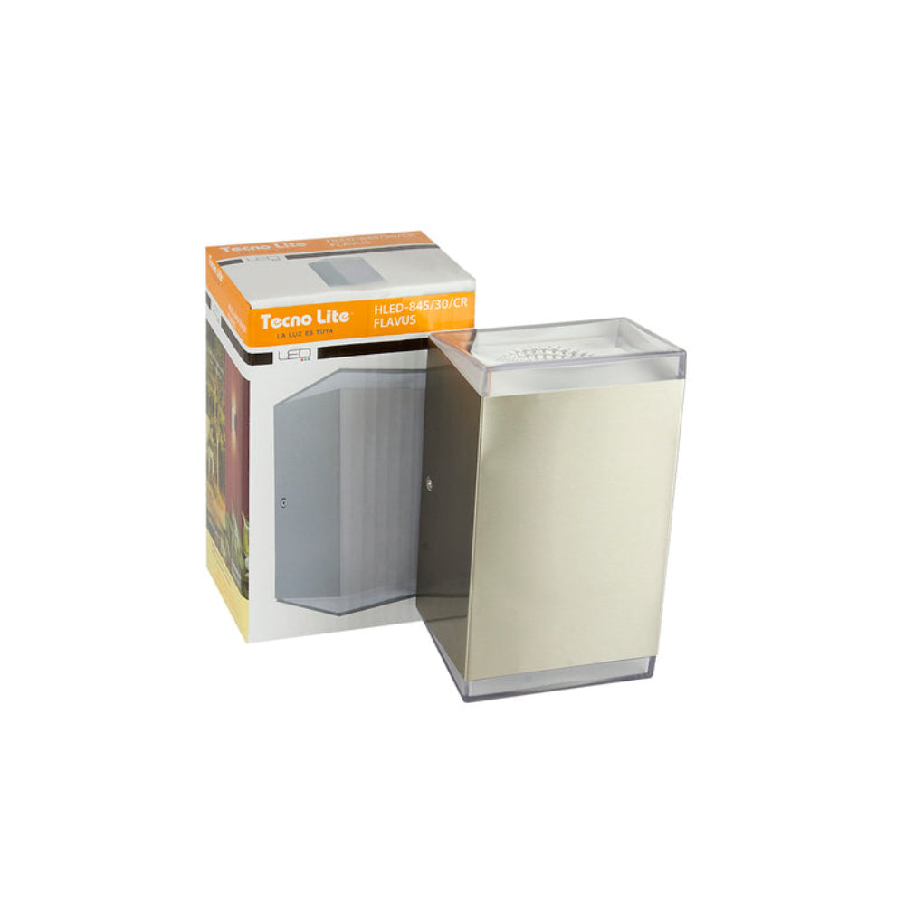 LAMPARA DE EXTERIOR LED PARA SOBREPONER 14.5 W LUZ CALIDA BRILLANTE HLED-845/30/CR